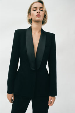TAILORED TUXEDO BLAZER - Zara фото 2