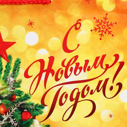 Пакет ламинированный вертикальный Золото и снежинки, L 28 38 9 см - Доступные радости фото 12