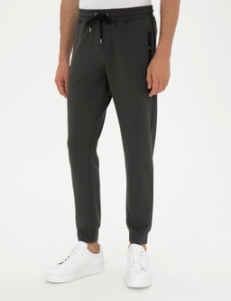 Gri Slim Fit Lastik Pa_al_ E_ofman Alt_