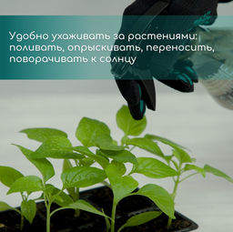 Цена за 3 шт. Кассета для рассады, на 72 ячейки, по 50 мл, из пластика, чёрная, 54×28×4 см, Greengo