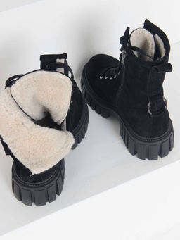 Ботинки EDART 329.21153 bl. черный замша/шерсть - Ed'art фото 10