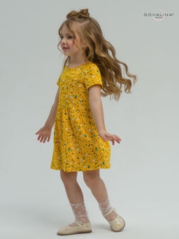 Платье Лето цветы на горчице - Sovalina фото 18