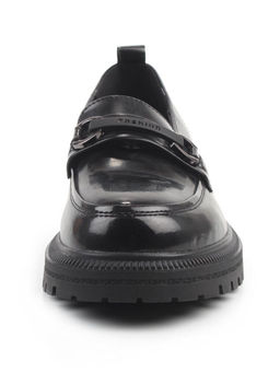 03-PDEB91-3 BLACK Лоферы женские (натуральная кожа)