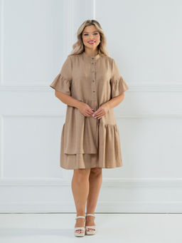 Платье 1247 темно-песочный - Novita фото 3