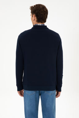 Erkek Lacivert Sweatshirt