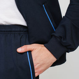 RODOS Спортивный костюм мужской весна/лето М-187 Синий/Меланж  фото 13