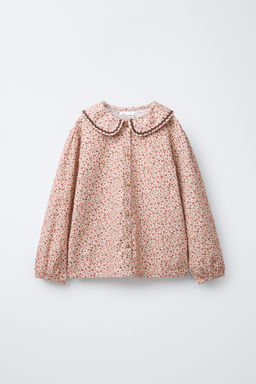 AGES 6-14 / LACE TRIM FLORAL PYJAMAS - Zara фото 2