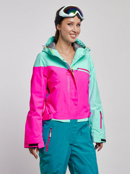 Горнолыжный комбинезон женский зимний бирюзового цвета 2327Br