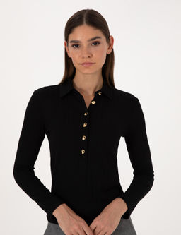Siyah Slim Fit _rme Bluz - Pierre cardin фото 2