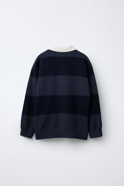 STRIPED KNIT POLO SHIRT - Zara фото 7