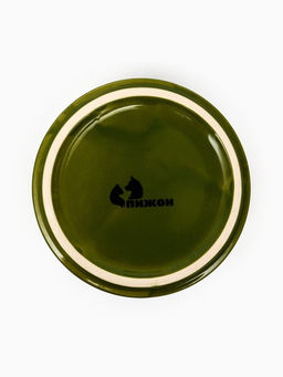 Миска керамическая Парные коты 200 мл - 10.510.54 см, зелёная - Пижон фото 6