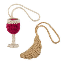 Набор для вязания Miadolla AMG-MN-0151 Вино и круассан  фото 5