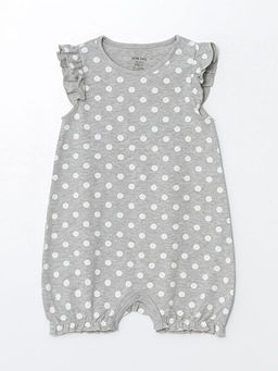 Bisiklet Yaka K?sa Kollu K?z Bebek Tulum