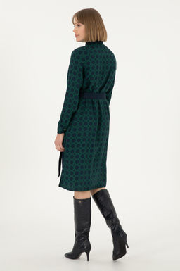 Женское тканое платье цвета индиго Неожиданная скидка в корзине - U.s. polo assn фото 4