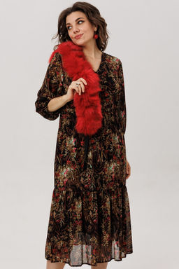 Платье ANELLI 1805 шоколадная виола  фото 9