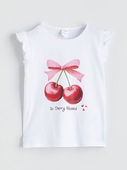 Bisiklet Yaka K?z ?ocuk Ti??rt