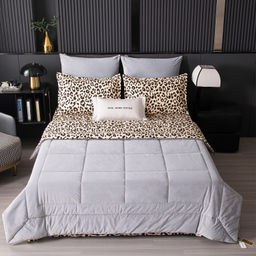 Комплект постельного белья Сатин Velouria Luxe с Одеялом VL001 Евро