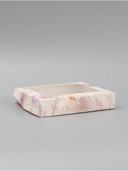 Цена за 5 шт. Коробка подарочная складная «С уважением и благодарностью», 20×20×4 см, с окном