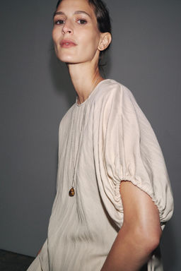 ZW COLLECTION PUFF SLEEVE BLOUSE - Zara фото 2