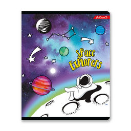 Светоч 48ТСК5_1_3_2 Тетрадь ученическая общая, A5 48 л. на скобе 65 г/кв.м , белизна 100 % 10 шт. линия 000321 Космос  фото 7