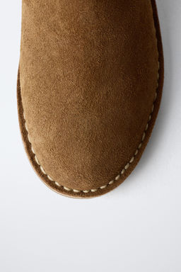 TOPSTITCHED LEATHER ANKLE BOOTS - Zara фото 6