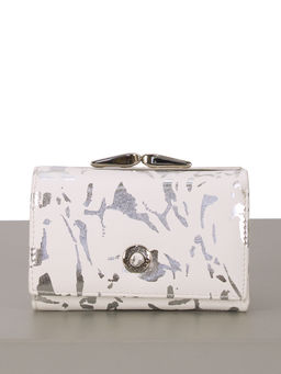 LACCOMA кошелек LA-2072-белый-серебристый натуральная кожа