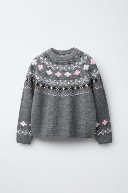 JACQUARD KNIT SWEATER