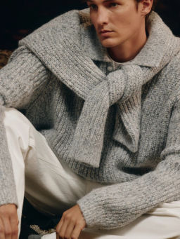 Джемпер с воротником с добавлением шерсти / Zarina