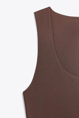 POLYAMIDE TOP WITH WIDE STRAPS - Zara фото 35