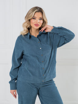 Жакет 1331-1 серо-голубой