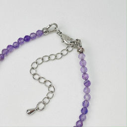 Браслет из Аметиста и Жемчуга 18 см +