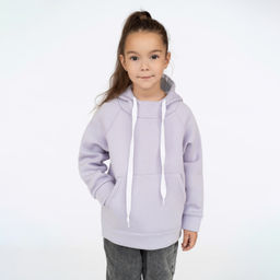 Толстовка детская светлосиреневая