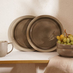 Тарелки SL Home Мольвено, d=21.4 см, фарфор, набор 2 шт., зелёные