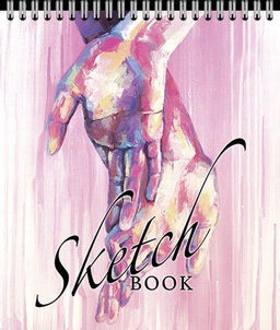 Скетчбук 60 л. РУКИ А5 тв. картон, твин-лак, греб. офс. 120 г/м2