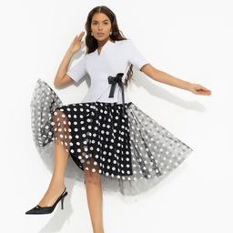 Костюм с юбкой приталенного силуэта Актуально сегодня (2 в 1 gray)