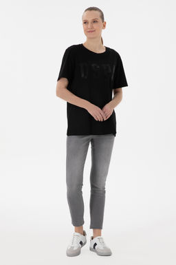 Kad_n Siyah Basic Ti__rt Sepette S_rpriz _ndirim - U.s. polo assn фото 4