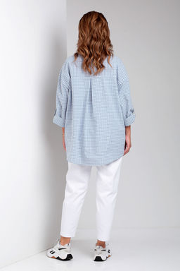 Костюм Liona Style 898 голубая клетка фото 3