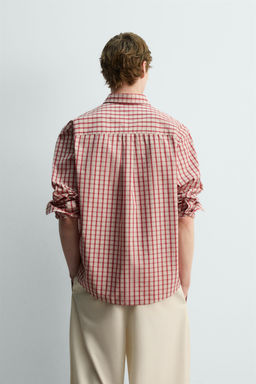 LIMITED EDITION RELAXED FIT CHECK SHIRT - Zara фото 3