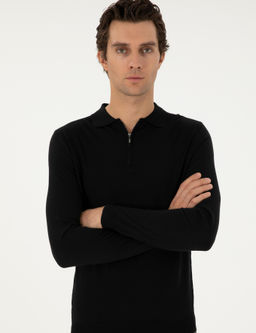 Черный базовый свитер обычного кроя - Cacharel фото 3