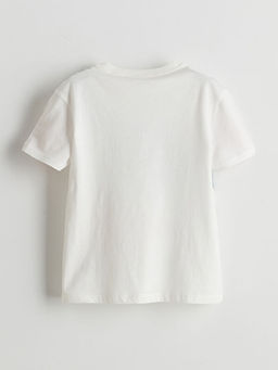 Bisiklet Yaka Dinozor Bask?l? Erkek ?ocuk Ti??rt?