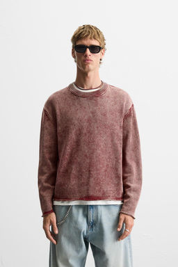 FADED TEXTURED SWEATER - Zara фото 2