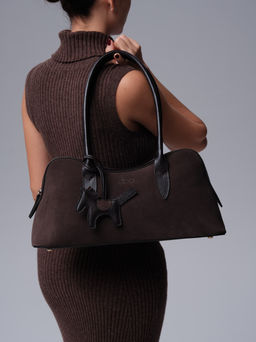 Замшевая сумка Jockey DBR 31168 темно-коричневый  фото 4