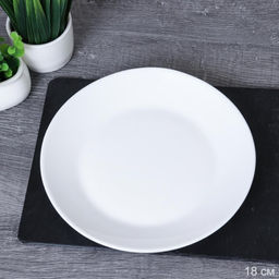 Тарелка 178 мм белая / LMLPP72 (white) /уп 6/48/