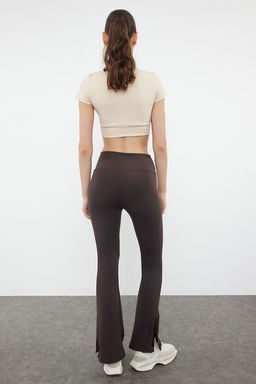 TRENDYOLMILLA Siyah Toparlay?c? Paca C?tc?t Detayl? Ispanyol Paca Yoga Orme Spor Tayt THMAW24TY00015  фото 6