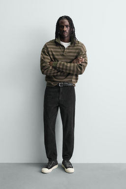 PANTAL?N CARROT FIT PANA / Negro