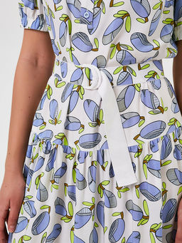 Платье ярусное из вискозы