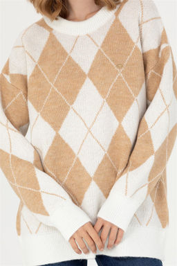 Женский кремовый свитер с круглым вырезом Неожиданная скидка в корзине - U.s. polo assn фото 6