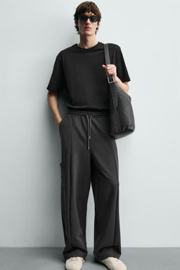PANTAL?N JOGGER CARGO INTERLOCK / Gris medio - Zara фото 6