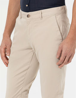 Bej Slim Fit Kanvas Pantolon - Pierre cardin фото 6