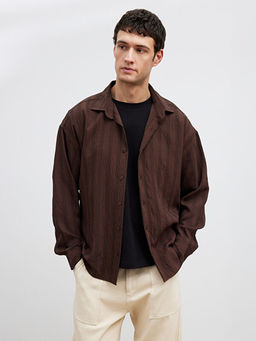 Regular Fit ?izgili Erkek G?mlek